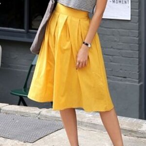 NEW W TAGS LARGE Dresstore Elegant Yellow Women's Skirt FREE SHIPPING